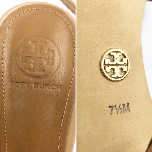 Tory Burch Open Toe Nude Anise Sandals, 7.5 - Picture 3 of 5